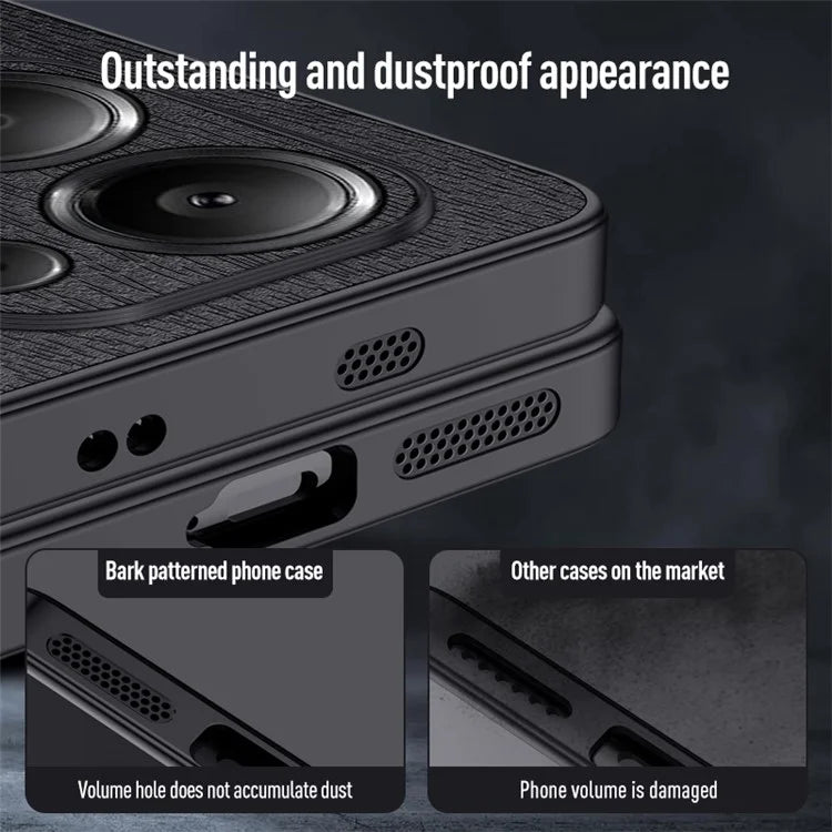 For Xiaomi Redmi Note 13 Pro 4G / Poco M6 Pro 4G Case Wood Texture Shockproof Phone Guard Cover