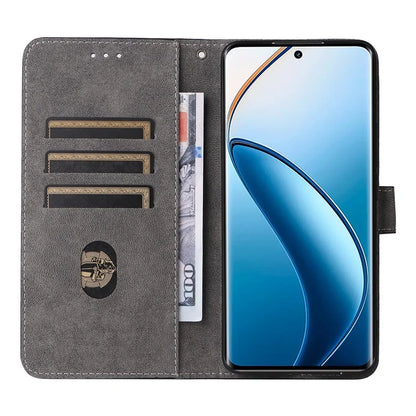 For Realme 12 Pro 5G / 12 Pro+ 5G Case RFID Blocking Leather Flip Phone Cover with Strap