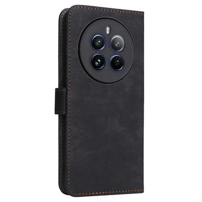 For Realme 12 Pro 5G / 12 Pro+ 5G Case RFID Blocking Leather Flip Phone Cover with Strap