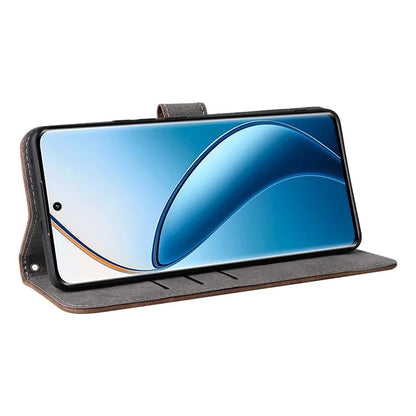 For Realme 12 Pro 5G / 12 Pro+ 5G Case RFID Blocking Leather Flip Phone Cover with Strap