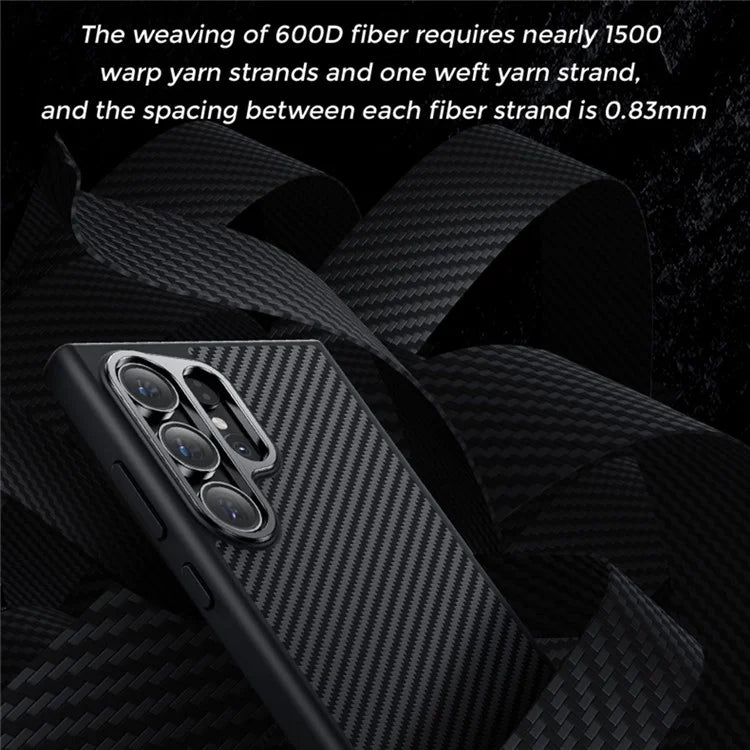 BENKS For Samsung Galaxy S24 Ultra Magnetic Case 600D Kevlar Aramid Fiber+TPU Anti-drop Cover