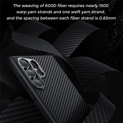 BENKS For Samsung Galaxy S24 Ultra Magnetic Case 600D Kevlar Aramid Fiber+TPU Anti-drop Cover