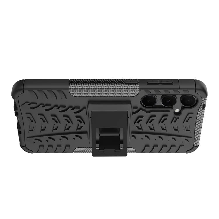 For Samsung Galaxy A35 5G Case Tyre Pattern PC+TPU Kickstand Phone Cover