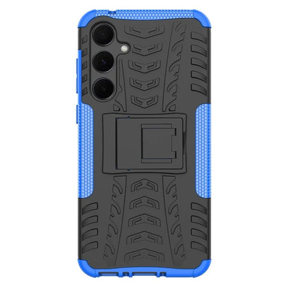 For Samsung Galaxy A35 5G Case Tyre Pattern PC+TPU Kickstand Phone Cover