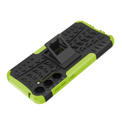 For Samsung Galaxy A35 5G Case Tyre Pattern PC+TPU Kickstand Phone Cover