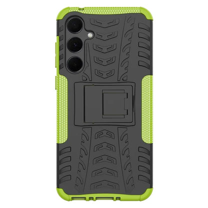 For Samsung Galaxy A35 5G Case Tyre Pattern PC+TPU Kickstand Phone Cover