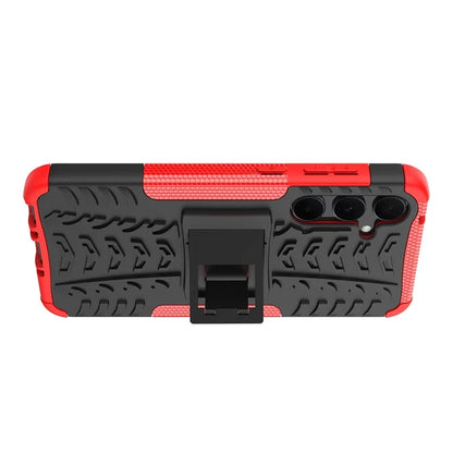 For Samsung Galaxy A35 5G Case Tyre Pattern PC+TPU Kickstand Phone Cover