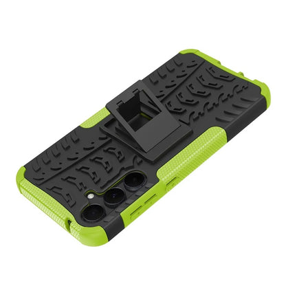 For Samsung Galaxy A55 5G Case PC+TPU Kickstand Phone Cover Cool Tyre Pattern