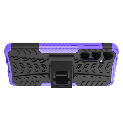 For Samsung Galaxy A55 5G Case PC+TPU Kickstand Phone Cover Cool Tyre Pattern
