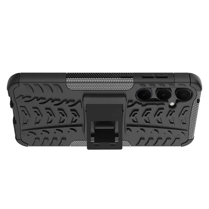 For Samsung Galaxy A55 5G Case PC+TPU Kickstand Phone Cover Cool Tyre Pattern