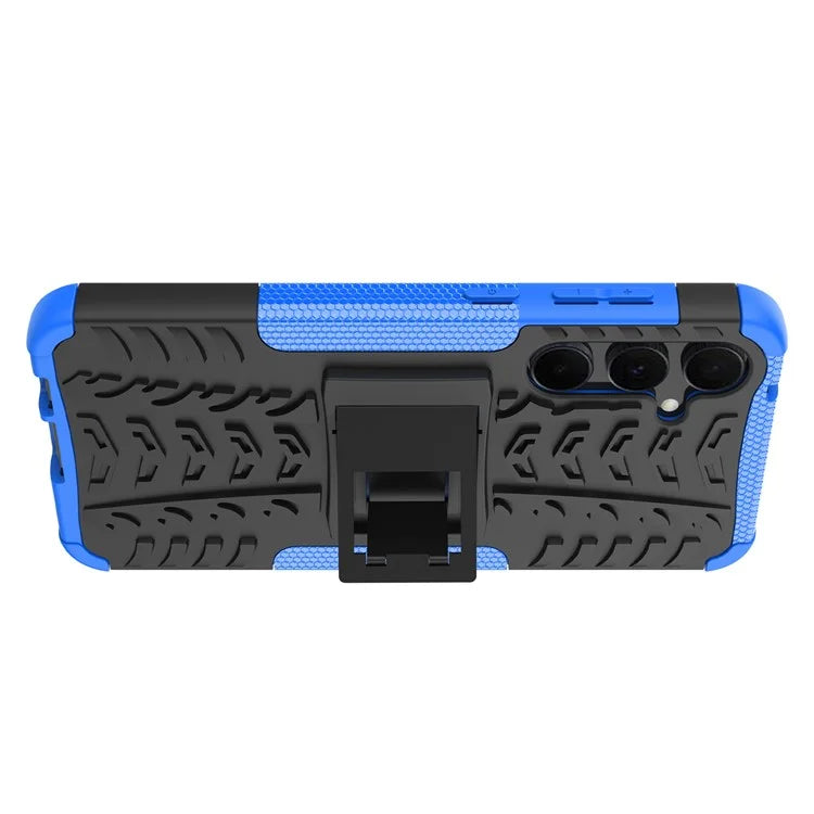 For Samsung Galaxy A55 5G Case PC+TPU Kickstand Phone Cover Cool Tyre Pattern