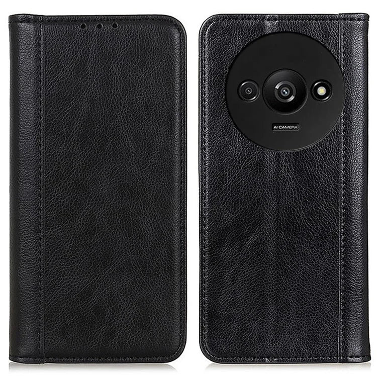 For Xiaomi Redmi A3 Case Split Leather Magnetic Auto Closing Wallet Phone Cover