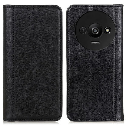 For Xiaomi Redmi A3 Case Split Leather Magnetic Auto Closing Wallet Phone Cover