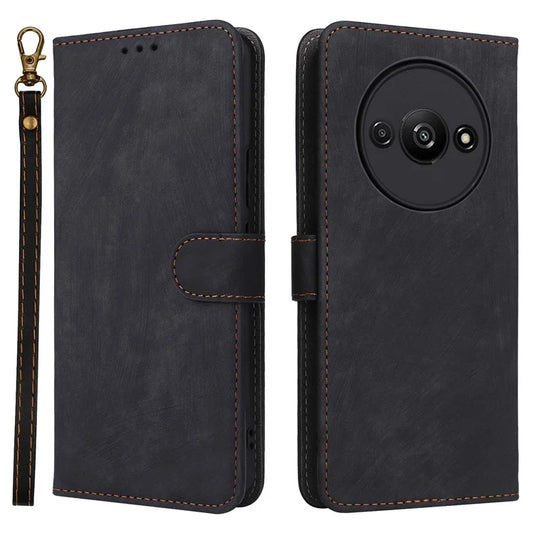 For Xiaomi Redmi A3 / Poco C61 4G Case RFID Blocking Wallet PU Leather Stand Phone Cover