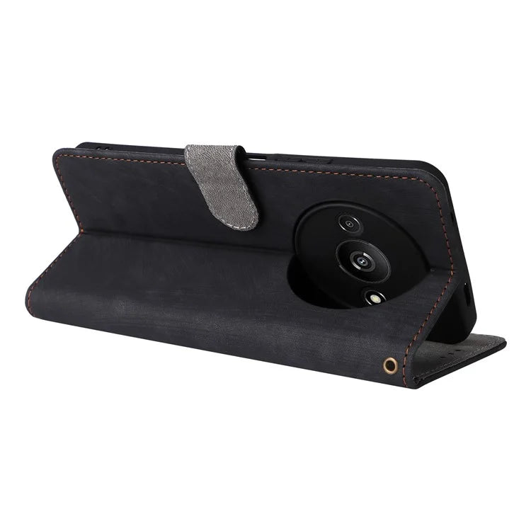 For Xiaomi Redmi A3 / Poco C61 4G Case RFID Blocking Wallet PU Leather Stand Phone Cover