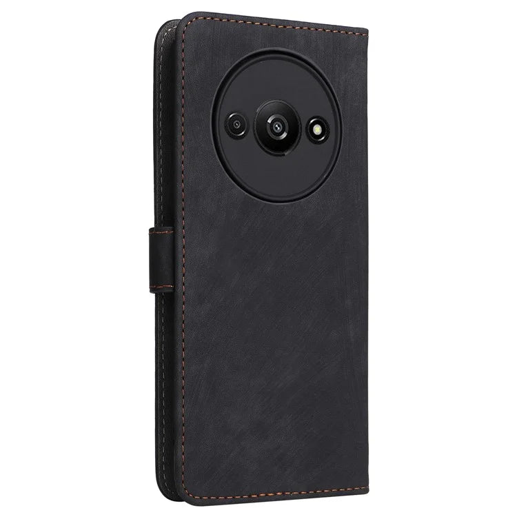 For Xiaomi Redmi A3 / Poco C61 4G Case RFID Blocking Wallet PU Leather Stand Phone Cover