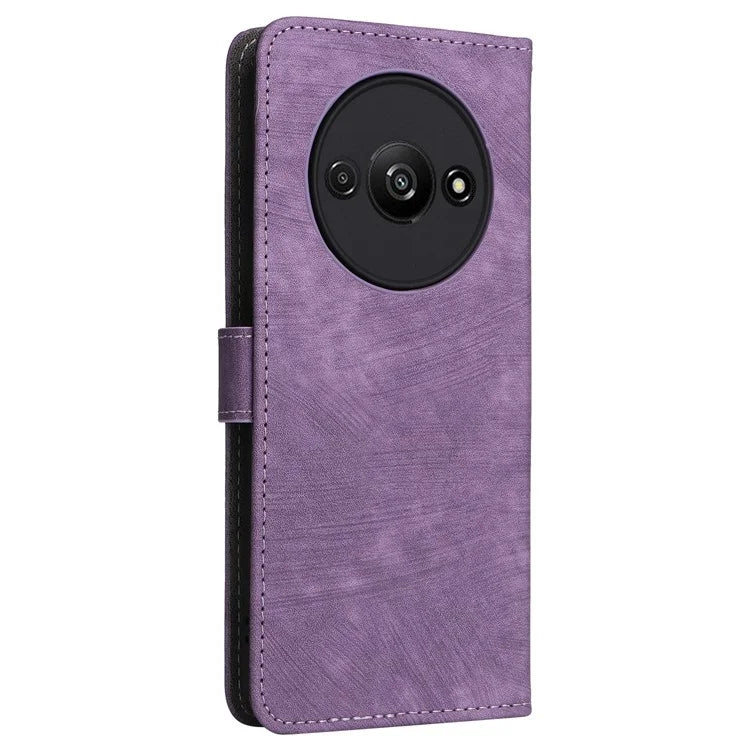 For Xiaomi Redmi A3 / Poco C61 4G Case RFID Blocking Wallet PU Leather Stand Phone Cover