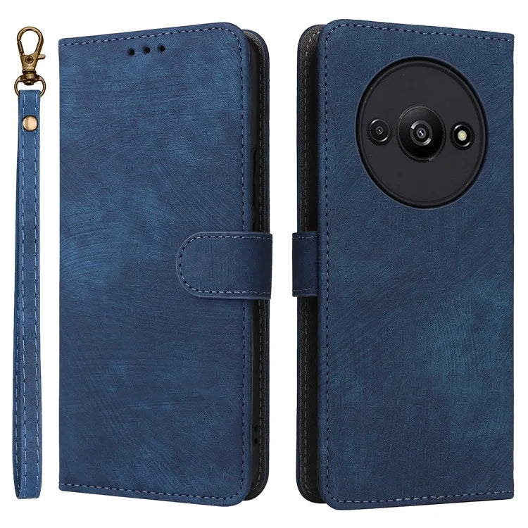 For Xiaomi Redmi A3 / Poco C61 4G Case RFID Blocking Wallet PU Leather Stand Phone Cover