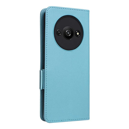 For Xiaomi Redmi A3 / Poco C61 4G Case with Hand Strap Litchi Texture Leather Wallet Phone Cover