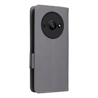 For Xiaomi Redmi A3 / Poco C61 4G Case with Hand Strap Litchi Texture Leather Wallet Phone Cover