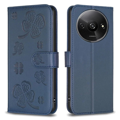 For Xiaomi Redmi A3 Case Lucky Clover Leather Flip Phone Cover