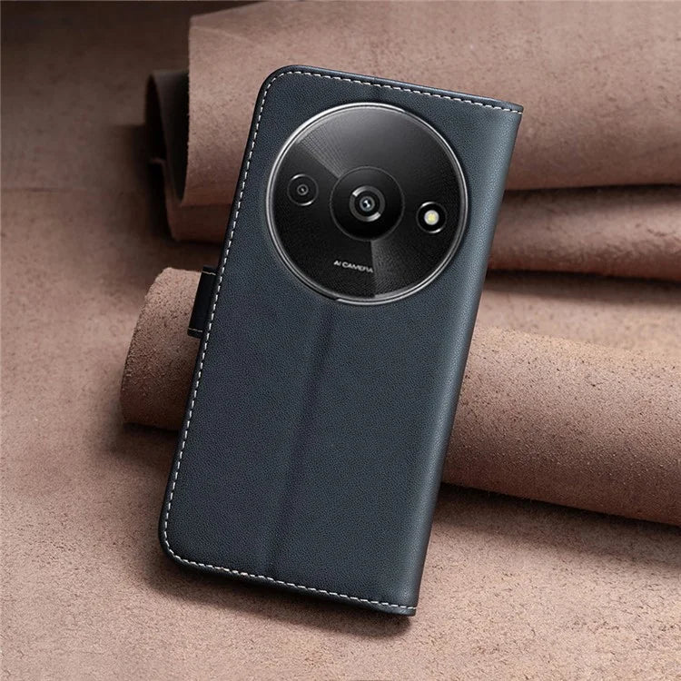 BINFEN COLOR BF17 For Xiaomi Redmi A3 Case Leather Folio Wallet Phone Cover