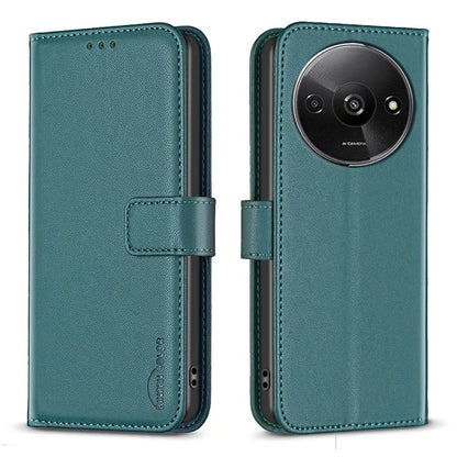 BINFEN COLOR BF17 For Xiaomi Redmi A3 Case Leather Folio Wallet Phone Cover