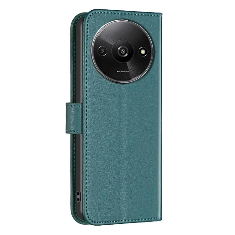 BINFEN COLOR BF17 For Xiaomi Redmi A3 Case Leather Folio Wallet Phone Cover