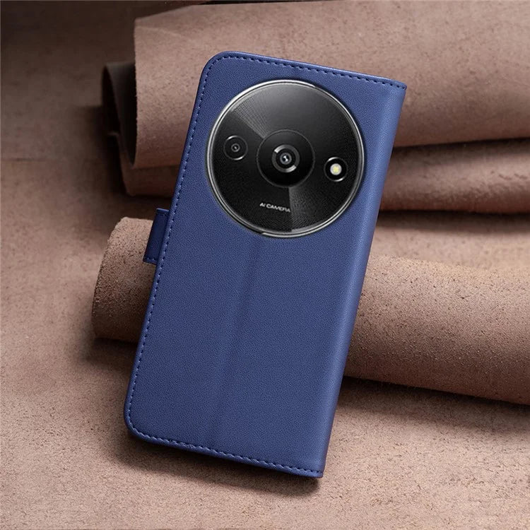 BINFEN COLOR BF17 For Xiaomi Redmi A3 Case Leather Folio Wallet Phone Cover