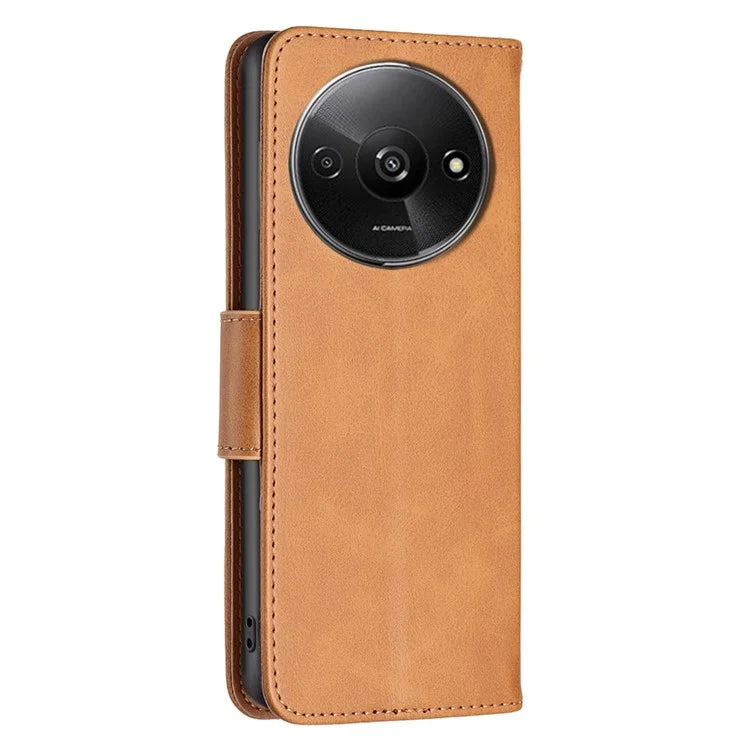 For Xiaomi Redmi A3 Case Leather Cover Adjustable Stand View Folio Flip Phone Cover