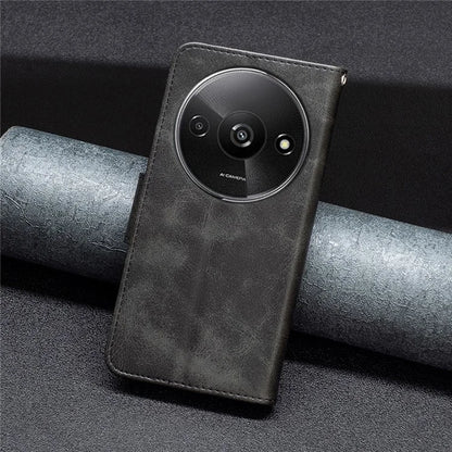 For Xiaomi Redmi A3 Case Leather Cover Adjustable Stand View Folio Flip Phone Cover