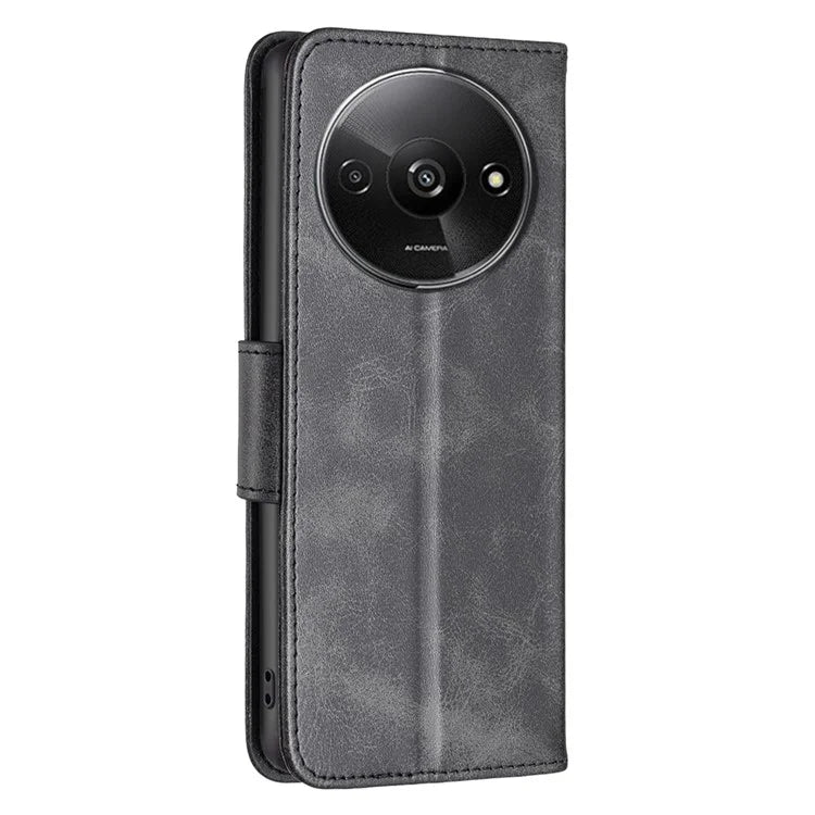 For Xiaomi Redmi A3 Case Leather Cover Adjustable Stand View Folio Flip Phone Cover