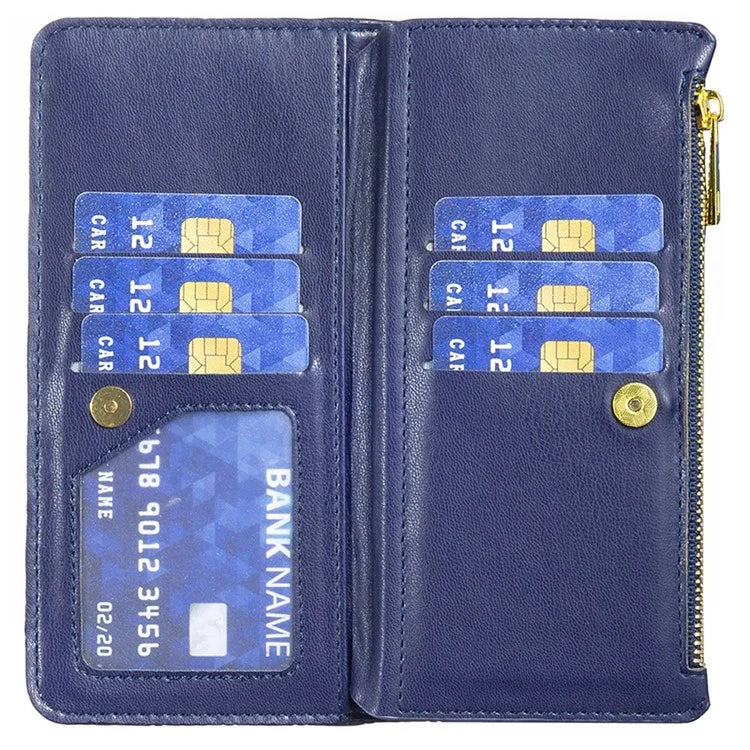 BINFEN COLOR BF Style-15 For Xiaomi Redmi A3 Case Zipper Flip Shockproof Leather Phone Cover