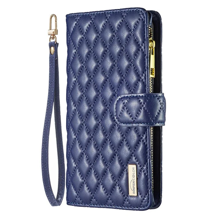 BINFEN COLOR BF Style-15 For Xiaomi Redmi A3 Case Zipper Flip Shockproof Leather Phone Cover