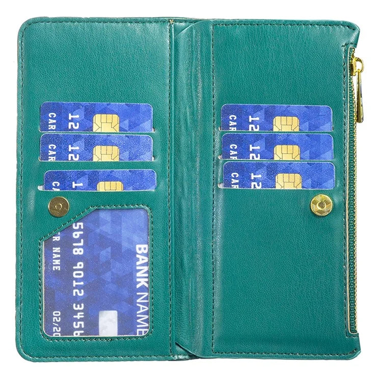 BINFEN COLOR BF Style-15 For Xiaomi Redmi A3 Case Zipper Flip Shockproof Leather Phone Cover