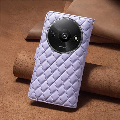 BINFEN COLOR BF Style-15 For Xiaomi Redmi A3 Case Zipper Flip Shockproof Leather Phone Cover