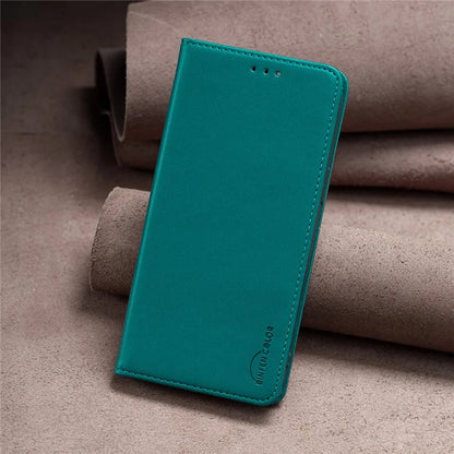 BINFEN COLOR BF18 For Xiaomi Redmi A3 Case PU Leather Magnetic Closure Flip Phone Cover