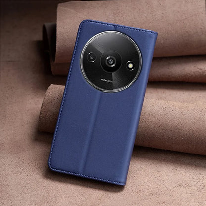 BINFEN COLOR BF18 For Xiaomi Redmi A3 Case PU Leather Magnetic Closure Flip Phone Cover