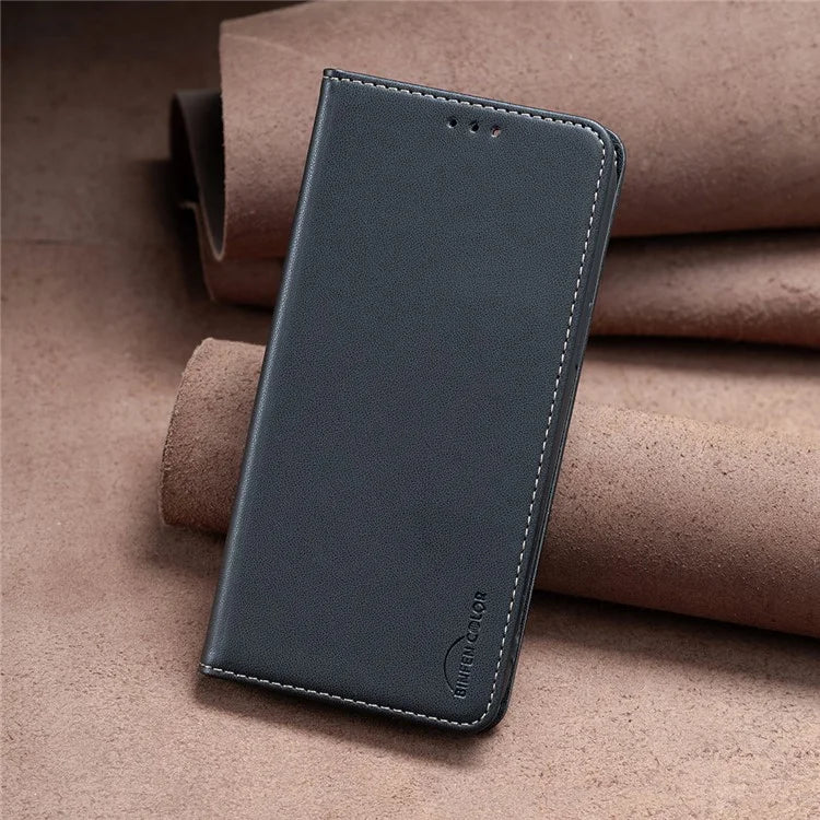 BINFEN COLOR BF18 For Xiaomi Redmi A3 Case PU Leather Magnetic Closure Flip Phone Cover