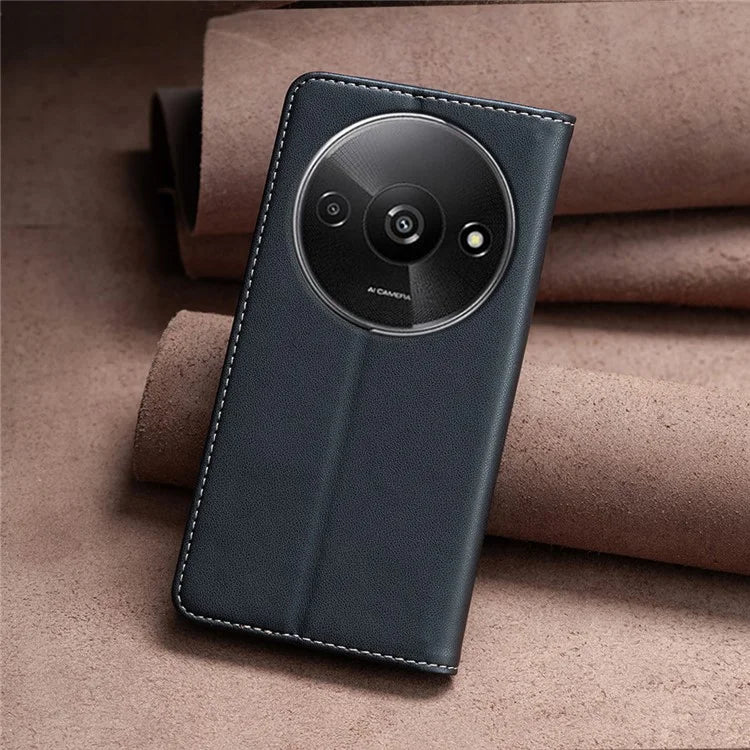 BINFEN COLOR BF18 For Xiaomi Redmi A3 Case PU Leather Magnetic Closure Flip Phone Cover
