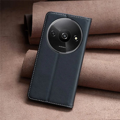 BINFEN COLOR BF18 For Xiaomi Redmi A3 Case PU Leather Magnetic Closure Flip Phone Cover