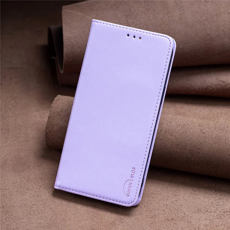 BINFEN COLOR BF18 For Xiaomi Redmi A3 Case PU Leather Magnetic Closure Flip Phone Cover