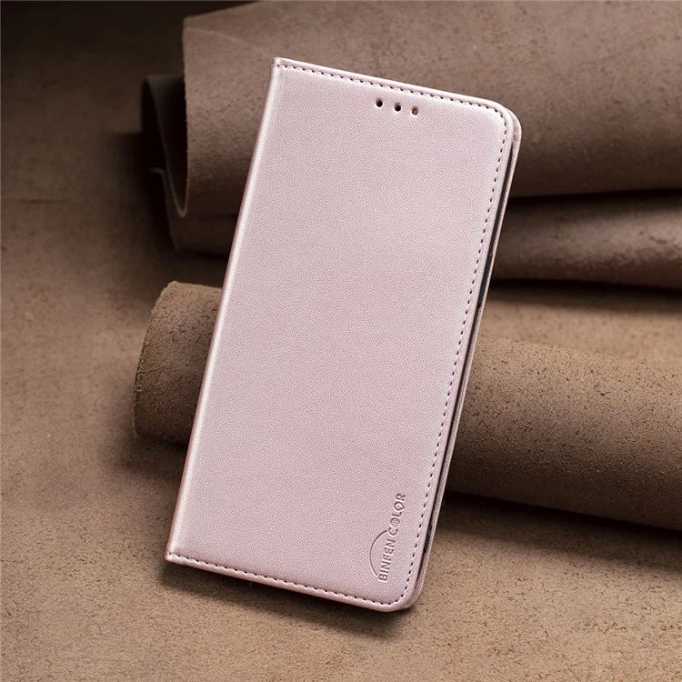 BINFEN COLOR BF18 For Xiaomi Redmi A3 Case PU Leather Magnetic Closure Flip Phone Cover