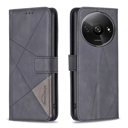 BINFEN COLOR BF05 For Xiaomi Redmi A3 Case PU Leather Phone Cover with Wallet Card Holder