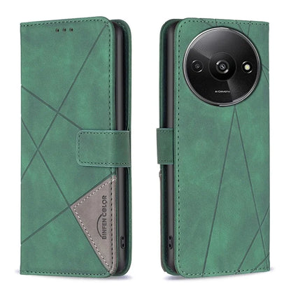 BINFEN COLOR BF05 For Xiaomi Redmi A3 Case PU Leather Phone Cover with Wallet Card Holder