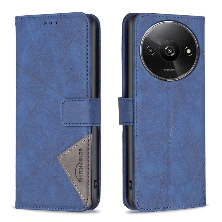 BINFEN COLOR BF05 For Xiaomi Redmi A3 Case PU Leather Phone Cover with Wallet Card Holder