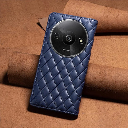 BINFEN COLOR BF Style-16 For Xiaomi Redmi A3 Case PU Leather Magnetic Closure Flip Phone Cover
