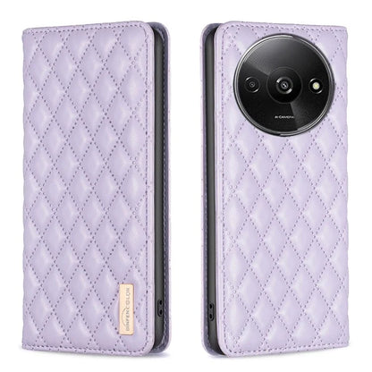BINFEN COLOR BF Style-16 For Xiaomi Redmi A3 Case PU Leather Magnetic Closure Flip Phone Cover