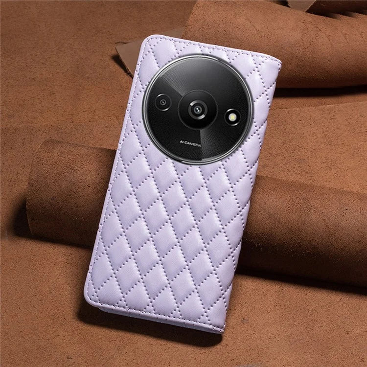 BINFEN COLOR BF Style-16 For Xiaomi Redmi A3 Case PU Leather Magnetic Closure Flip Phone Cover