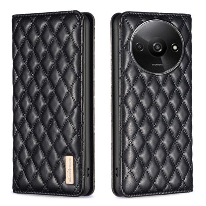 BINFEN COLOR BF Style-16 For Xiaomi Redmi A3 Case PU Leather Magnetic Closure Flip Phone Cover